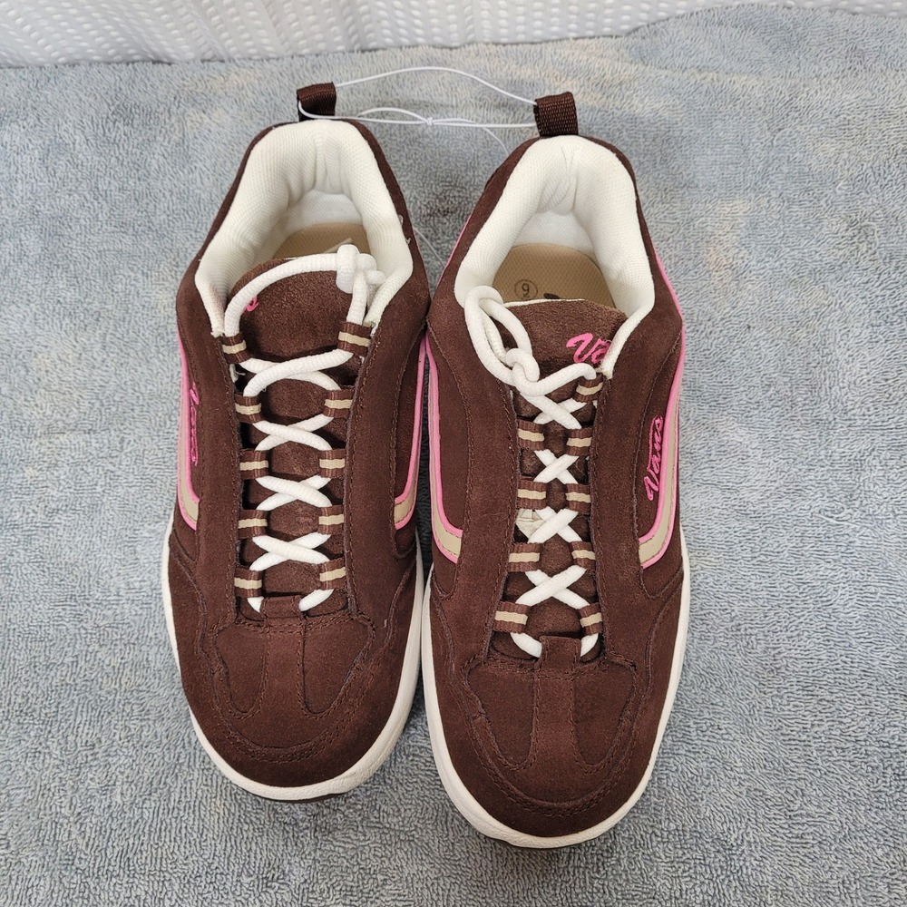 Vans Wesley Brown Pink Suede Skate Shoes Womens 9 Low Top Sneakers 48208-73
